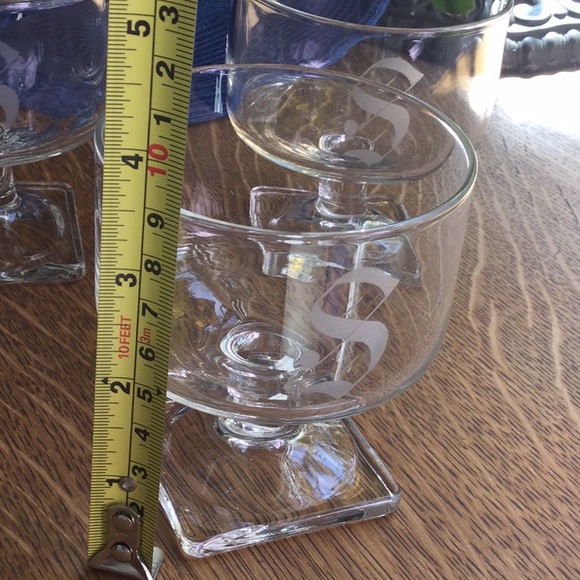 🌿Set of 3 Vintage Monogramed “S” Glasses🌿 - Picture 7 of 8
